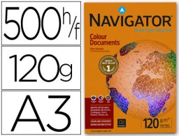 500h papel fotocopiadora Navigator Colour A3 120g/m²